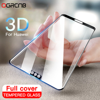 3D Full Cover Tempered Glass For Huawei P20 Pro P10 Lite P30 P40 Screen Protector For Honor 10 Lite 20 30 Protective Glass