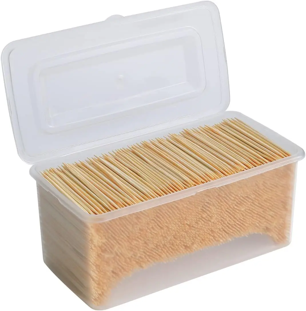

Toothpicks - 3000 Count, Round, Double-Sided, Sturdy, Smooth Finish, Perfect for Cocktail Appetizers