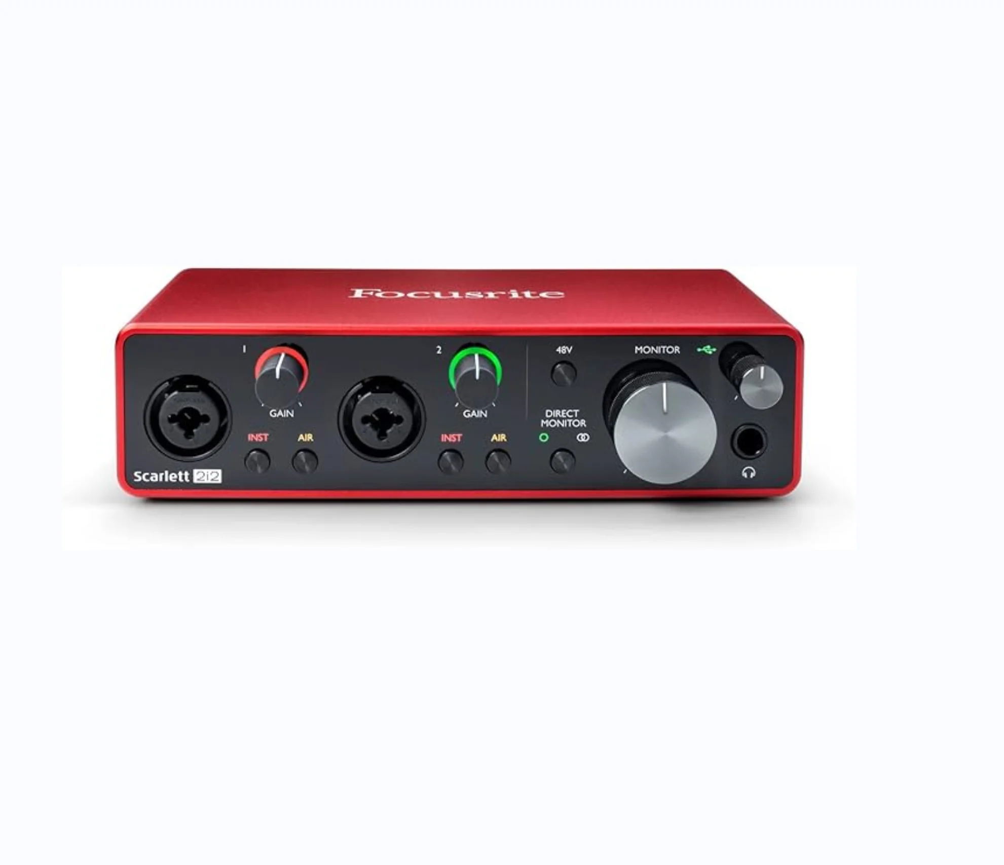 Focusrite Scarlett 2i2 3rd Gen USB Audio Interface Sound Card，For Recording Mic Guitar vs topping