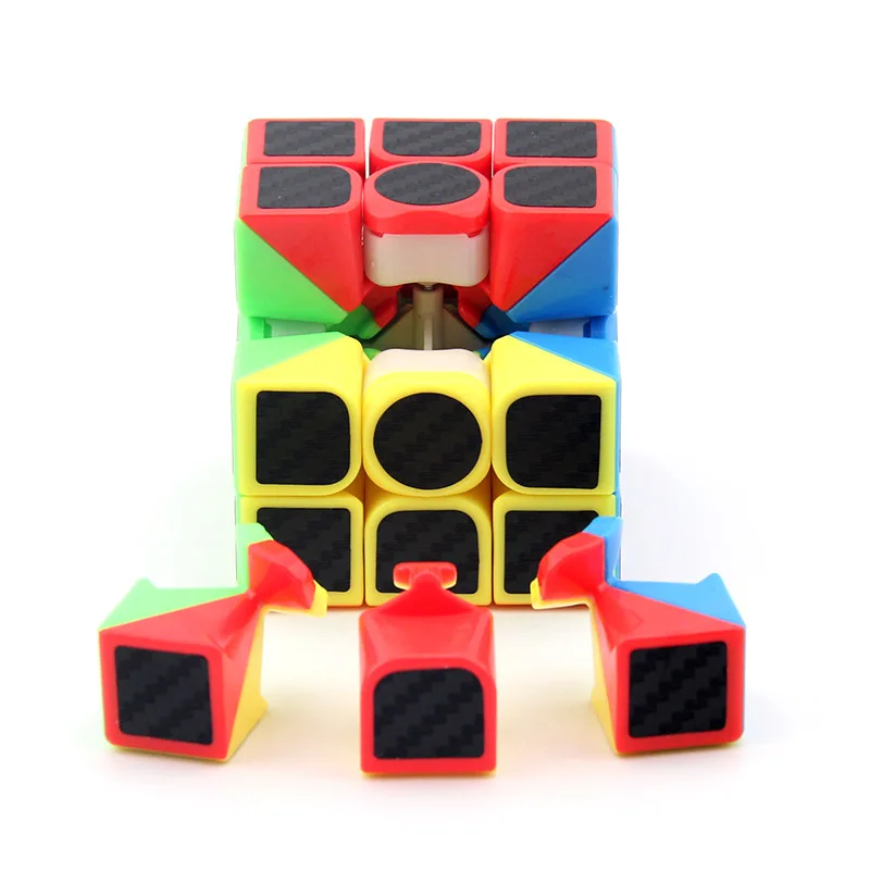 MoYu MeiLong Carbon Fibre Sticker 3x3x3 Magic Cube 3x3 Professional Neo Speed Puzzle Antistress Educational Toys For Children