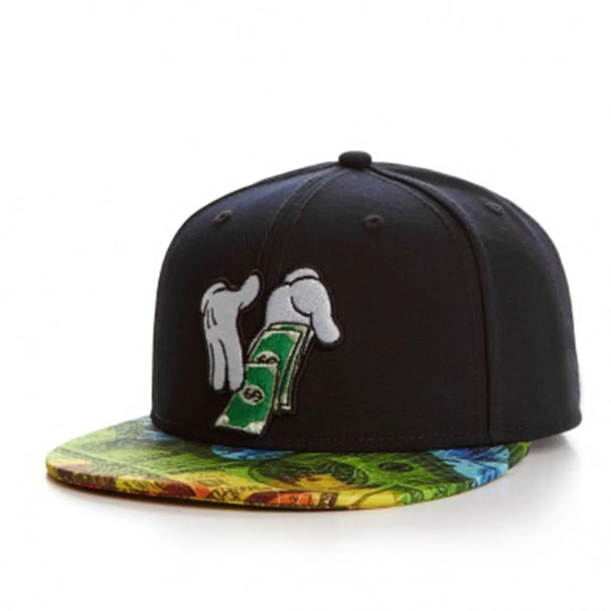 Cartoon Brand Rainmaker Cap Hip Hop Headwear Give Me Dollars Snapback Hat for Men Women Adult Outdoor Casual Sun Baseball Cap