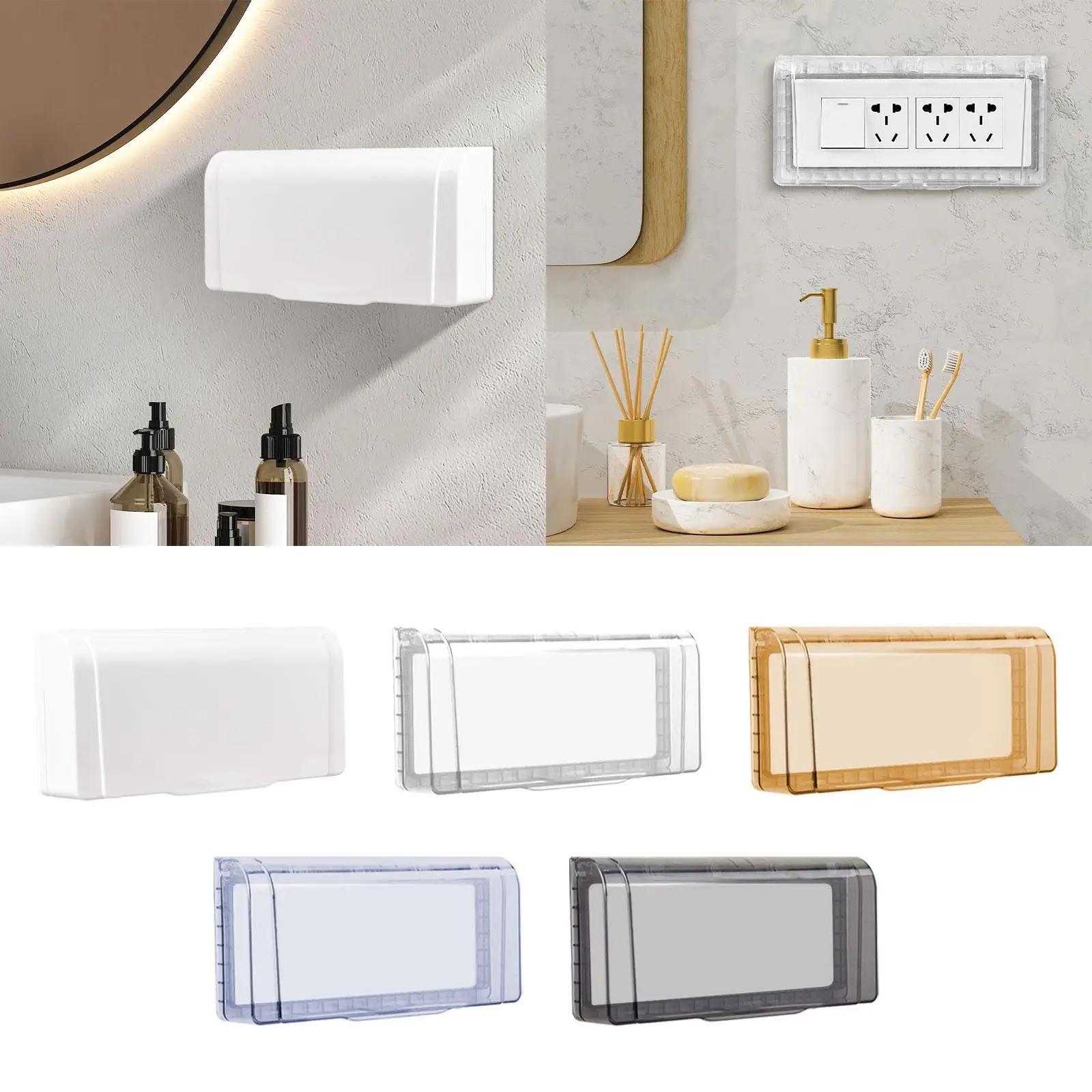 Outdoor Receptacle Protector Easy to Install Waterproof Switch Plug Outlet Cover for Hotel Indoor Living Room Office Toilet