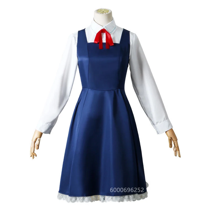 Anya Forger Cosplay Traje para meninas, Anime Spy Family, traje azul e branco, uniforme para o Halloween, nova chegada, venda quente