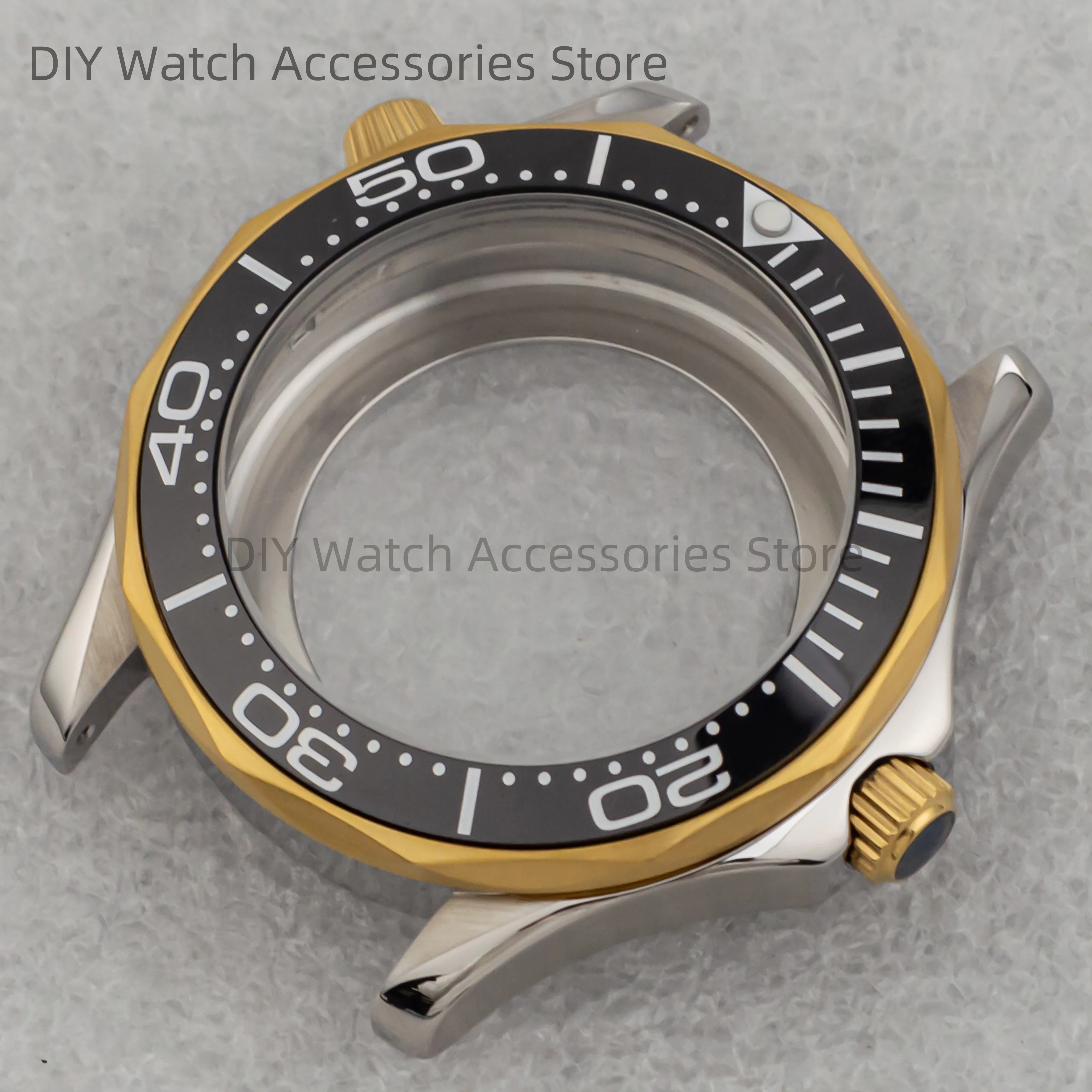 

NH35 Case for Seamaster 300 Case Stainless Steel Sapphire Glass 5ATM Waterproof 41mm Watchcase fit NH35 NH36 Mechanical Movement