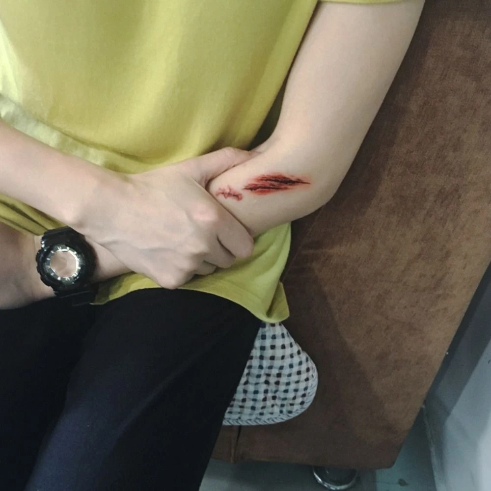 30장 빅 마우스 할로윈 타투 스티커 일회용 방수 얼굴 스티커 코스프레 소품 눈 데칼 바디 아트 스티커