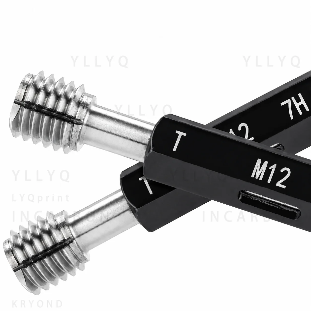1PCS M44-M51 7H Metric Fine Thread Plug Gauge Steel Internal Screw Gauge X0.5/0.75/1/1.25/1.5/2/3/4/4.5/5 Measuring Tool