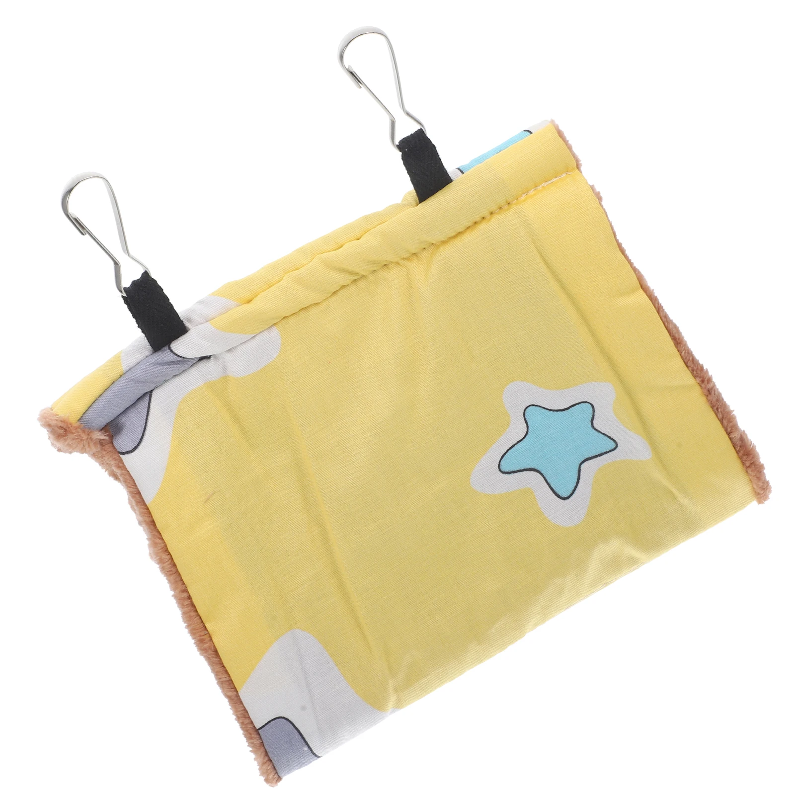 

Winter Bird Cozy Winter Hammock Nest Small Yellow Cotton Comfortable Bed Hanging Cage nament Suitable Parakeets