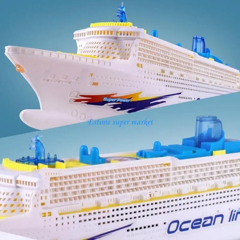 090B Glowing Boats Vessel Battery Powered Ship Model Educational Toy Children Gifts