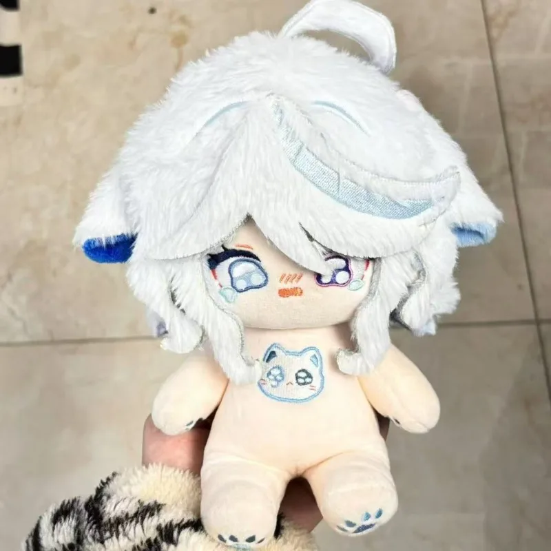 20CM Anime Genshin Impact Furina śliczne pluszowe lalki z szkieletem nadziewane Cosplay Kawaii uszy festiwal dla przyjaciół prezent
