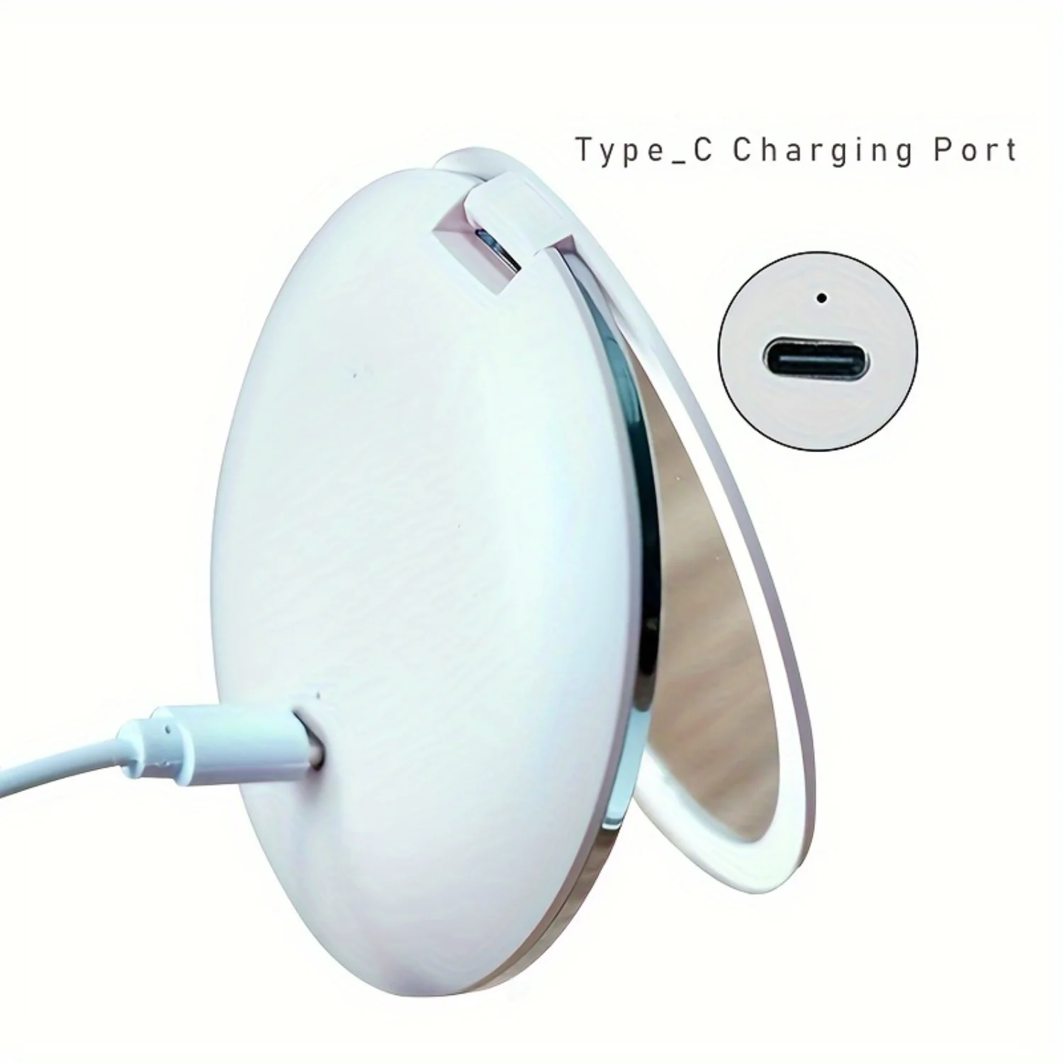 1 قطعة مرآة مدمجة Led مع تكبير 5X 3-Gear يعتم المحمولة صغيرة مزدوجة الجانب للطي مرآة ماكياج مضاءة للمحافظ أ