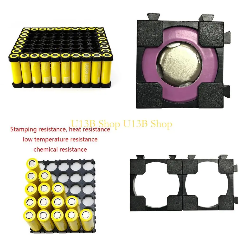 U13B 10 PCS/SET 18650 배터리 홀더 브래킷 플라스틱 브래킷 팩 DIY 액세서리