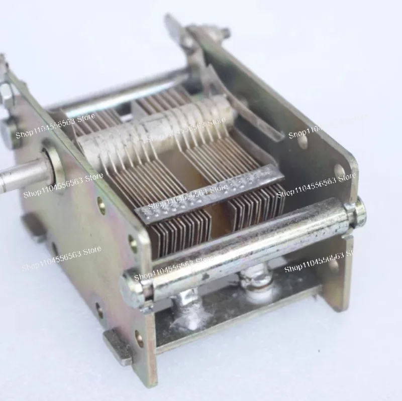 Second-hand disassembled fixed tantalum capacitor with silver plating, 2*25PF - 260PF dual adjustable variable capacitor