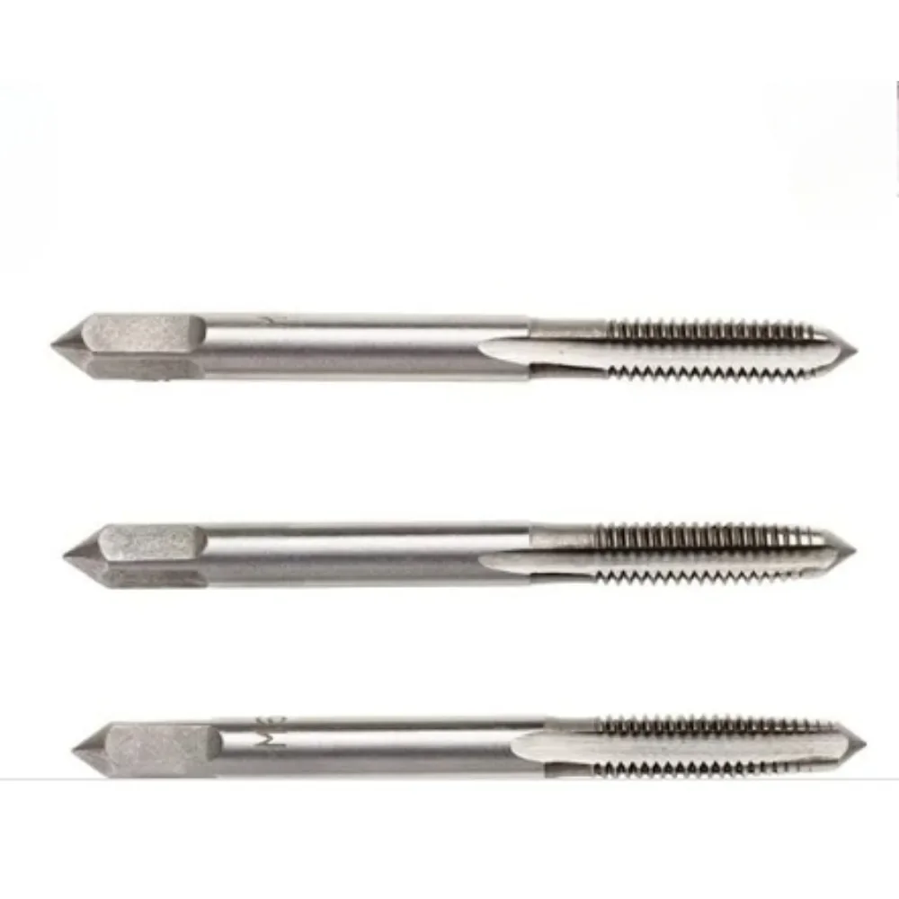 

New 3Pcs Metric Hand Taps M6X1 Conical/Plug/Bottom Thread Screw Tapping Blade HSS Hand Tap Tapping Tool