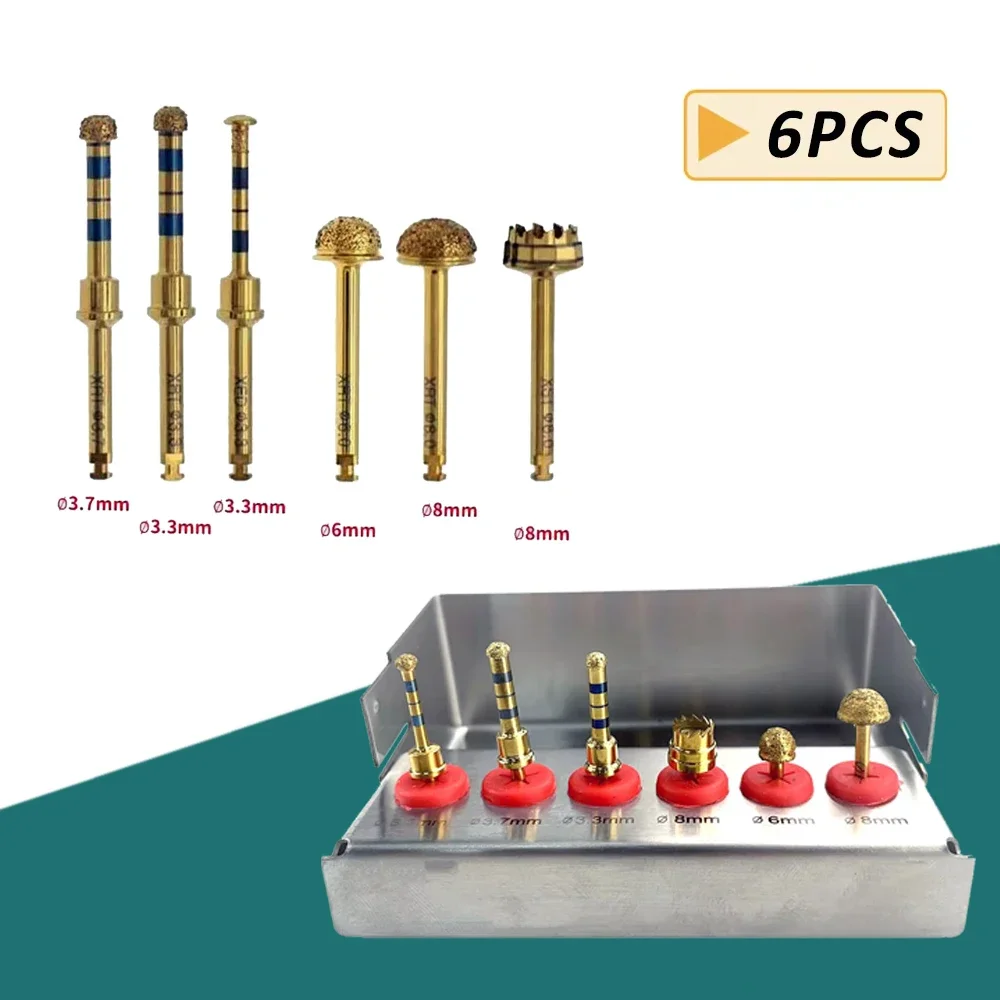 Dental Implant Sinus Lift Kit with Diamond Coated Burs Membrane Stopper and Bone Graft Tools for Maxillary Augmentation