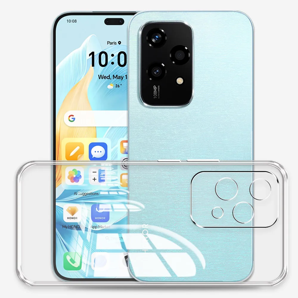 Para Honor 200 Lite Fundas de silicona suave transparente Funda protectora para Honor200 Lite Funda de teléfono en Honor 200 Lite 5G 200Lite Coque