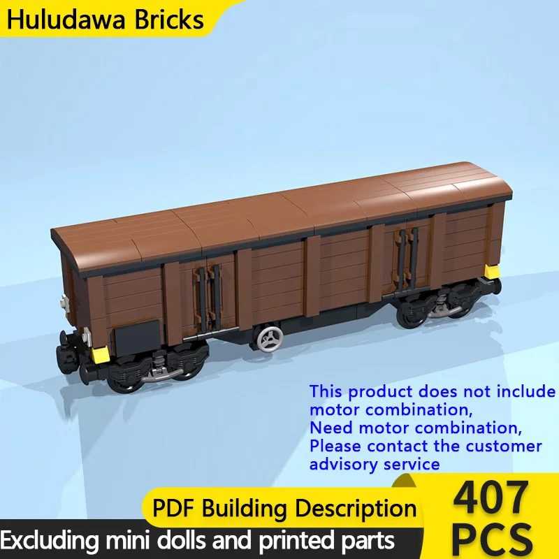 

Модель городской автомобиль MOC, строительные кирпичи, 8-колесный коричневый ящик, универсал, модульная технология, детские праздничные подарки, сборка игрушек, костюм