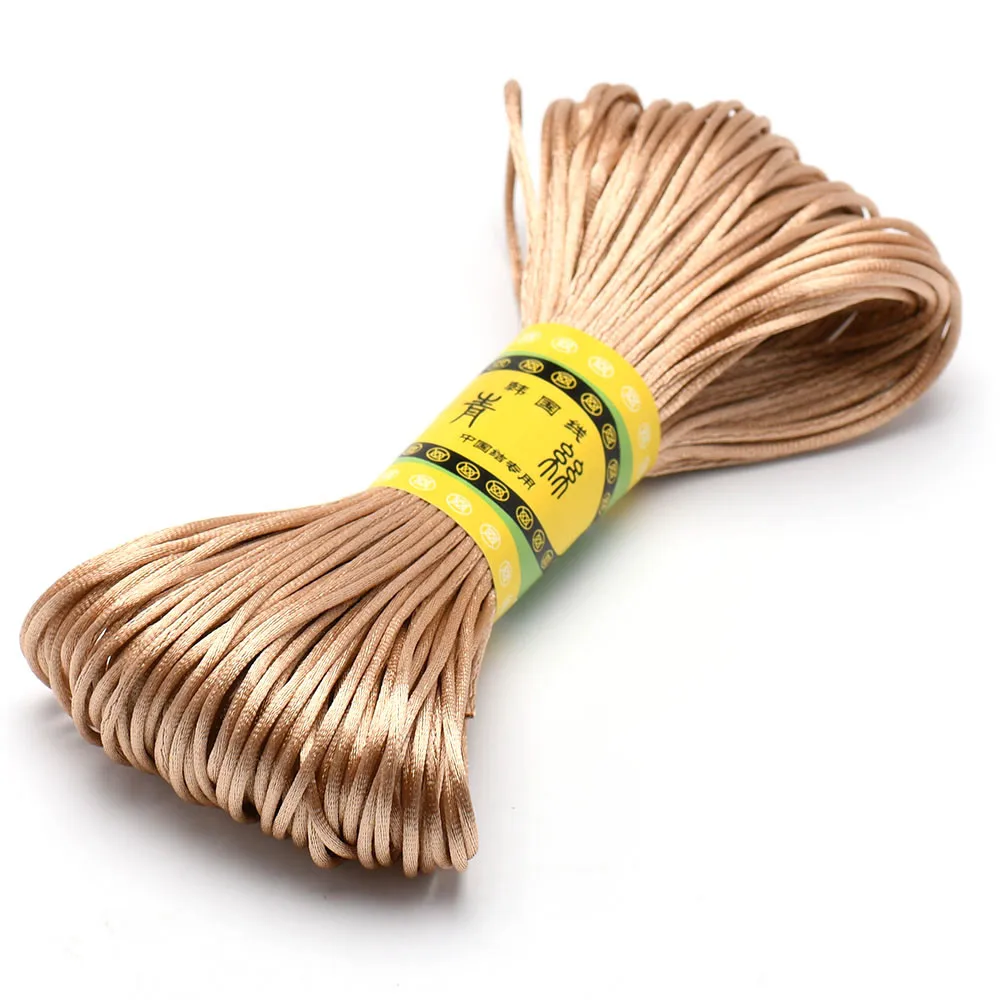 20M 1,5mm Satin Nylon Trim Schnur, Rattail Schnur Chinesischen Knoten