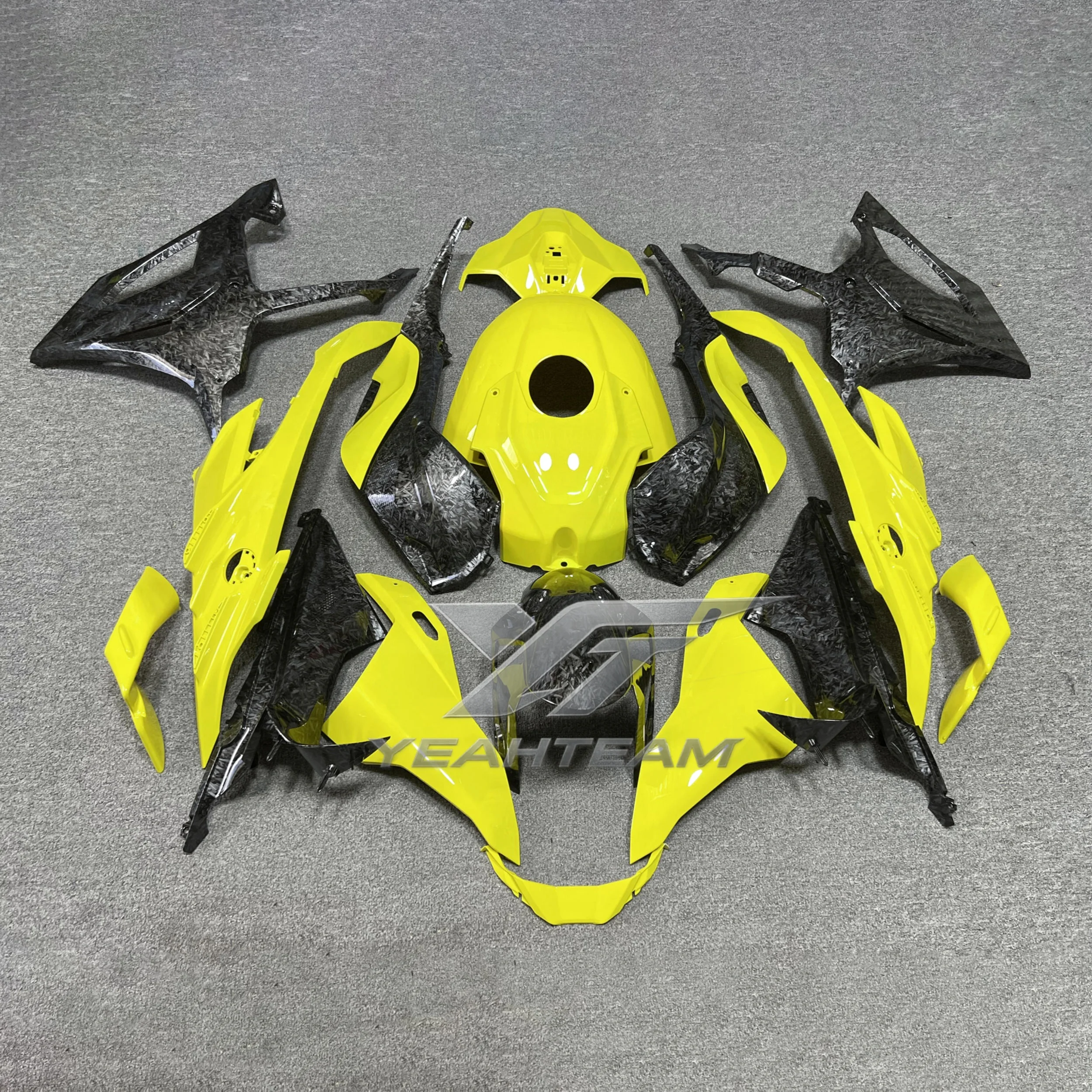 Full Bodywork Set for BMW S1000RR 2023-2024 Carbon Fiber Look Fairing Kit ABS Injection Molded Winglets K67 Replacement Panels