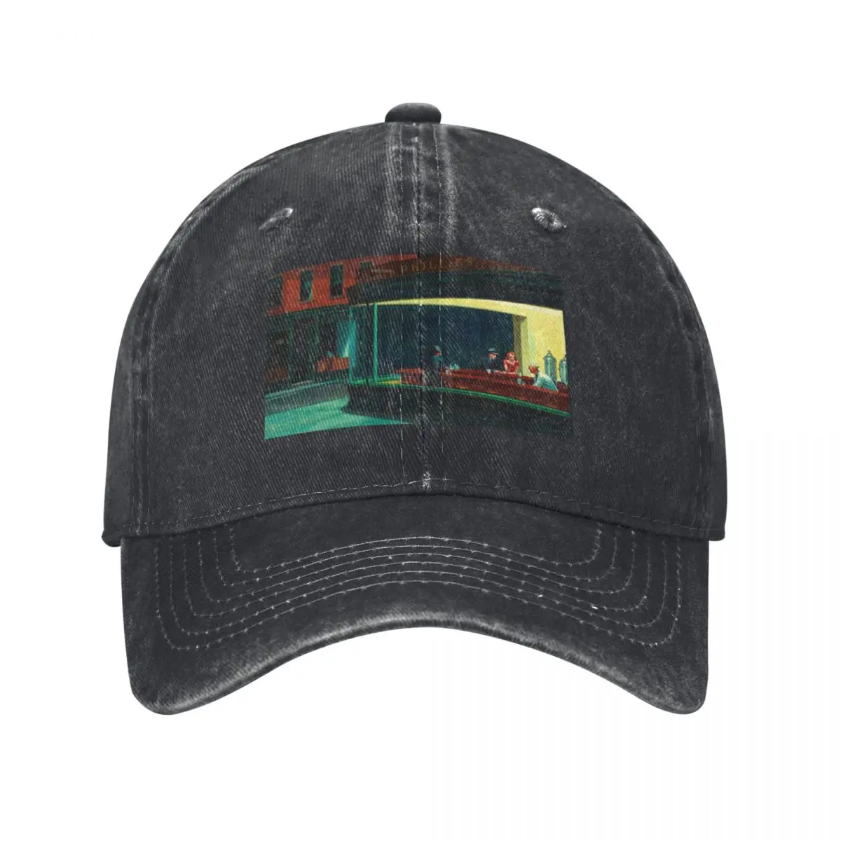 Edward Hopper Nighthawks Baseball Cap Hat Luxury Brand Rugby Mens Hats Women's