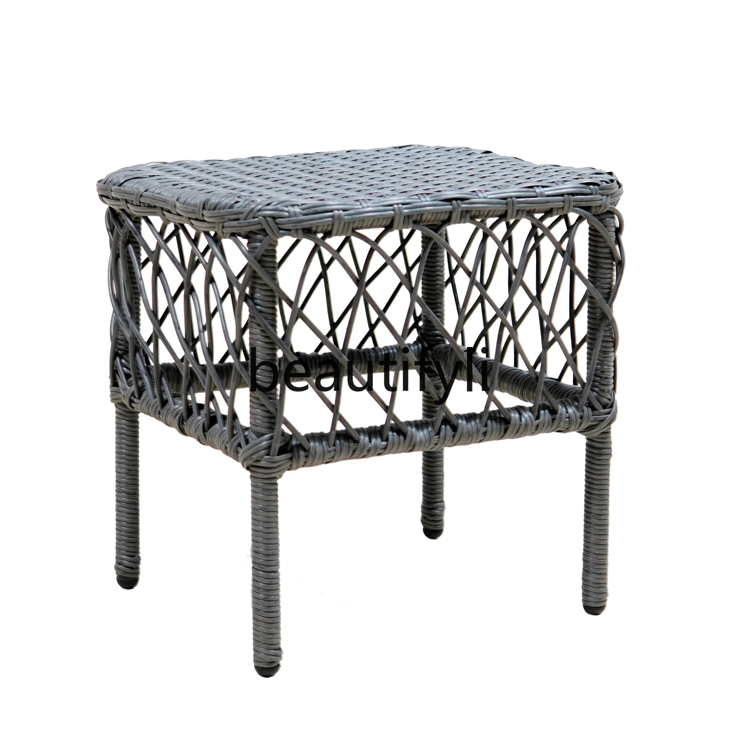 Rattan Small Stool Home Use Low Stool Waterproof Sunproof Handwoven Sturdy Small Chair Versatile Bench