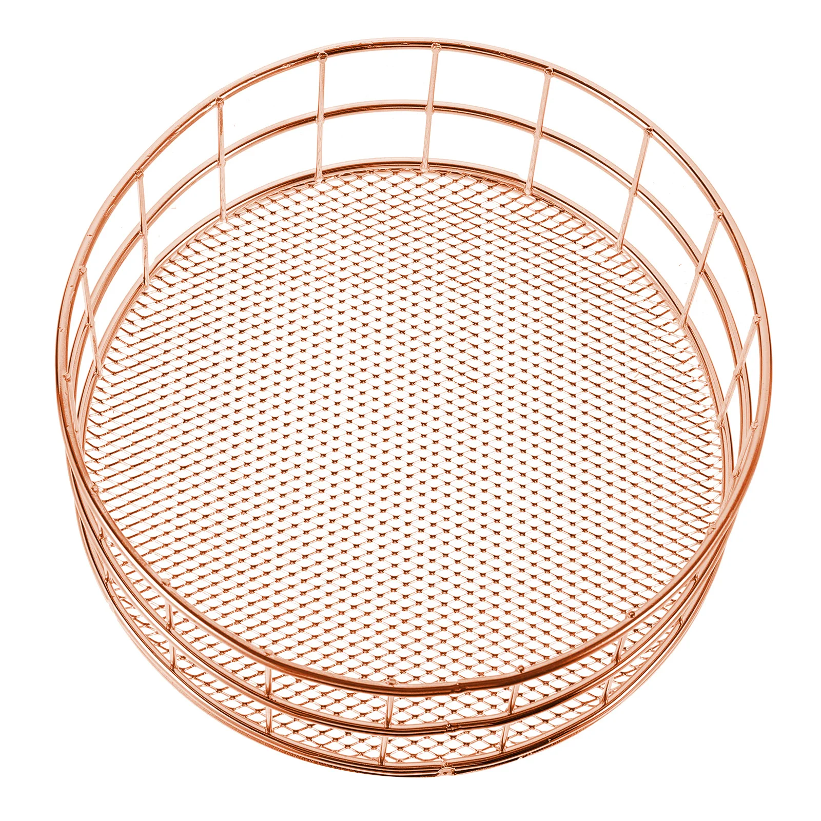 

Large Iron Storage Basket Mesh Organizer For Home Office Closet Bedroom Laundry Kitchen Garage Hollow Handle Metal File