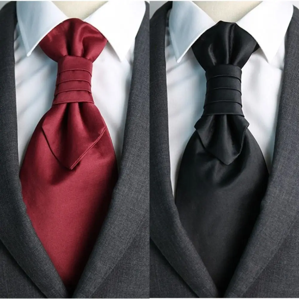 Casual Jacquard Floral Neck Ties Ascots Bowknot Business Formal Tie Collar Woven Groom Neck Wear Office