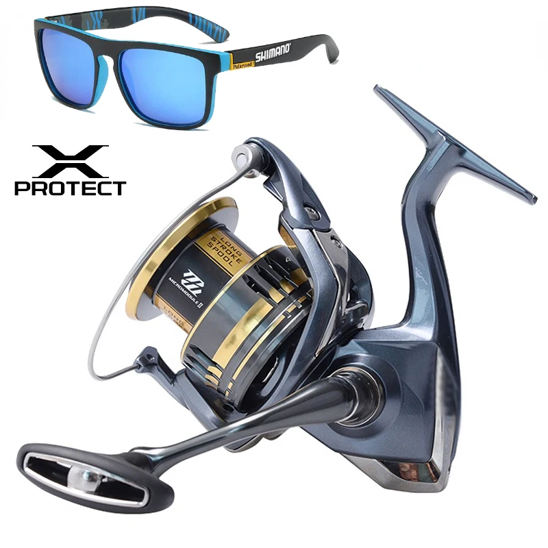 LOAWE 10Kg Max Drag Power Full Metal Spool Grip Saltwater Freshwater Spinning Reel Suitable For Any Fish Species Fishing Line