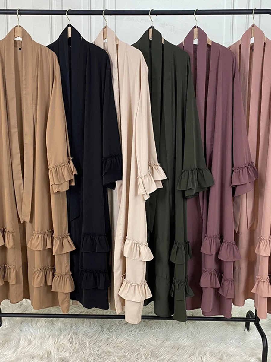 Modest Abaya Ramadan Dubai Robe Femme Musulmane Turkey Kaftan Islamic Clothing Muslim For Women Kimono Caftan Marocain Cardigan