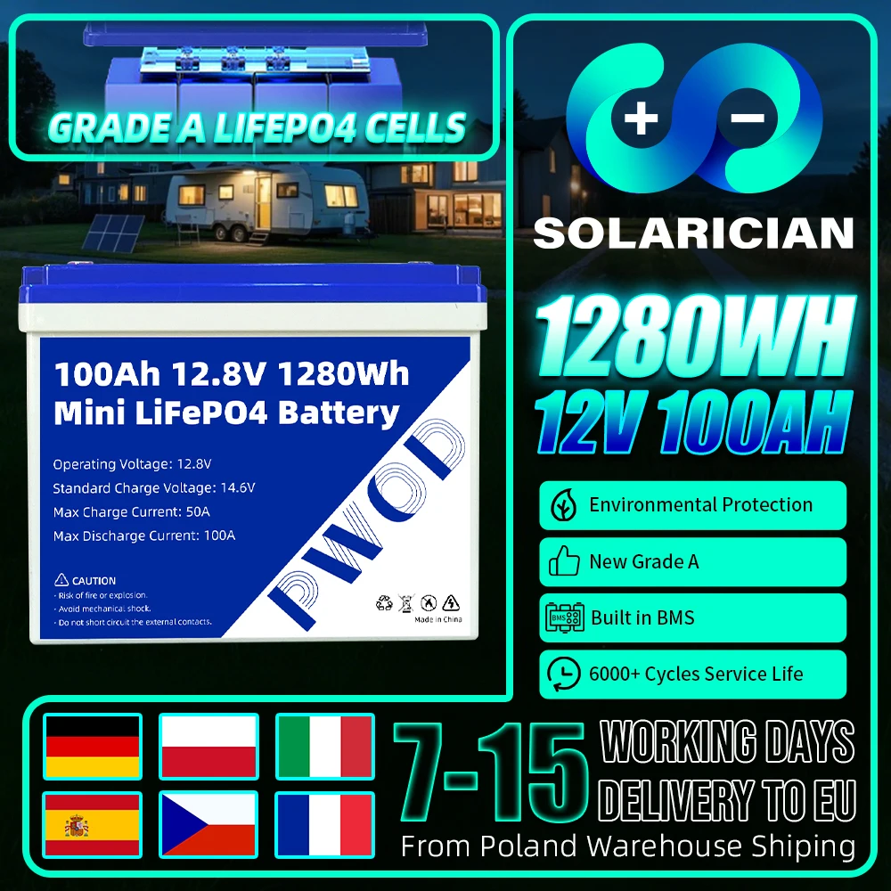 Grade A 12V 100Ah L…