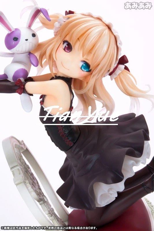 Anime I Have Few Friends Cute Kobato Hasegawa with Black dress Girls PVC Figure Toys 17cm