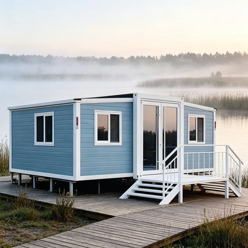 Premium Container House 20/30/40ft Detachable Modular Home 3 Bed 2 Bath Living Room Garden Shed Fire Retardant