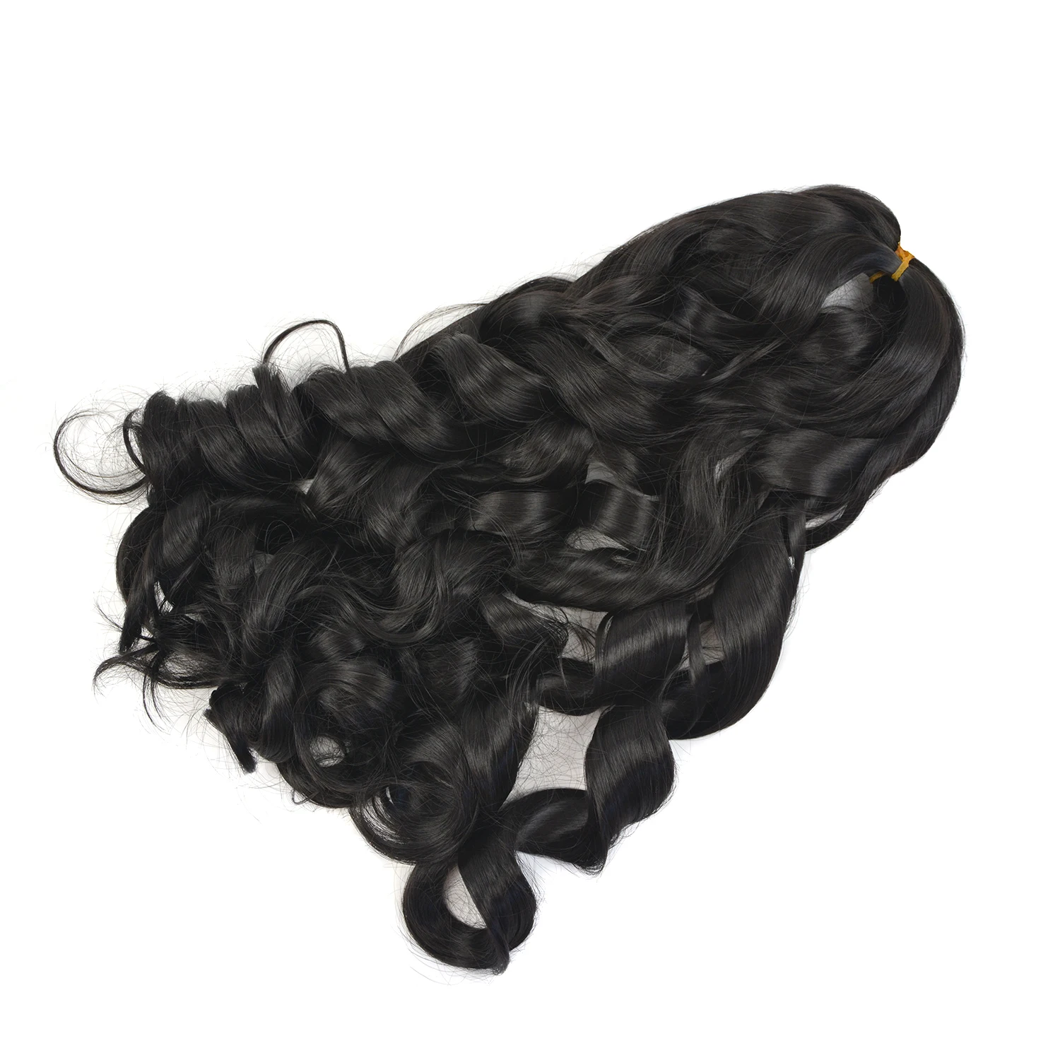 1 pack  Curly Braiding Hair Pre Stretched Synthetic Wavy Braiding Hair Extensions for Black Women Hair Extensions