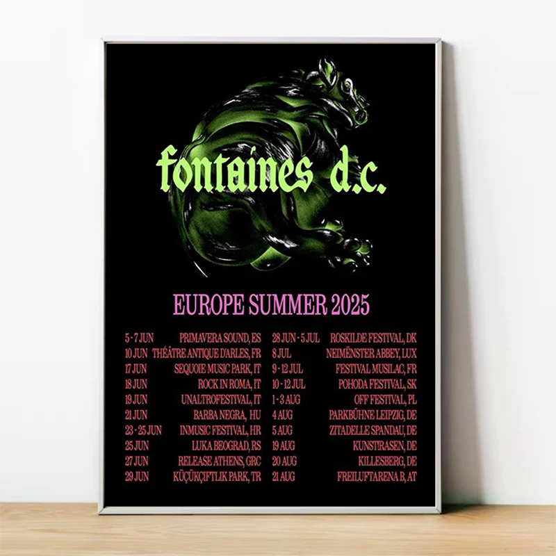 

F-Fontaines D C Romance Posters Home Decoration Room Kitchen Decor Interior Paintings Canvas Wall Art Mural Decorative Posters