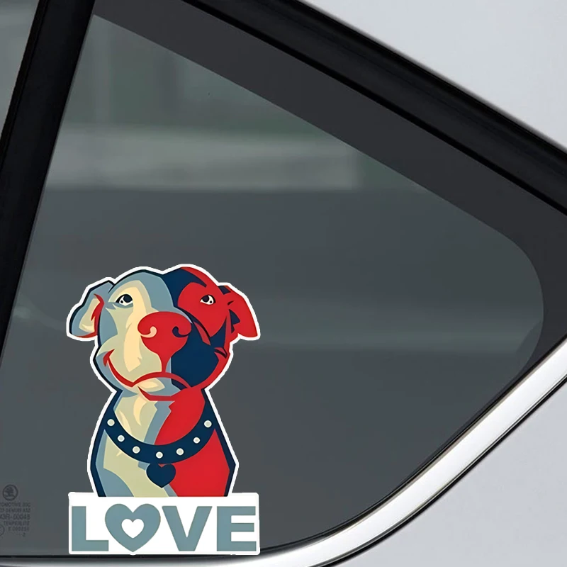 

Pitbull - Love Sticker - Sticker Graphic - Auto, Wall, Laptop, Cell, Truck Sticker For Windows, Cars, Trucks