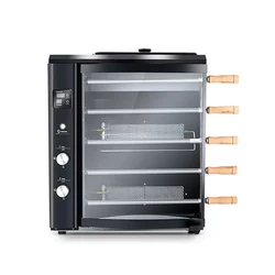 Portable Five Fork Gas Oven Barbecue Machine Outdoor BBQ Grill Home Gas Oven Auto Rotating Stall