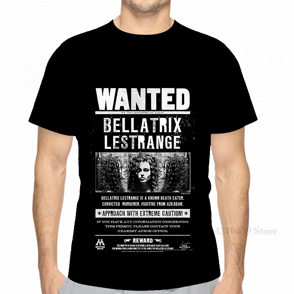 All over print wanted bellatrix lestrange men T-Shirt women fashion girl t shirt boy tops tees Short Sleeve tshirts