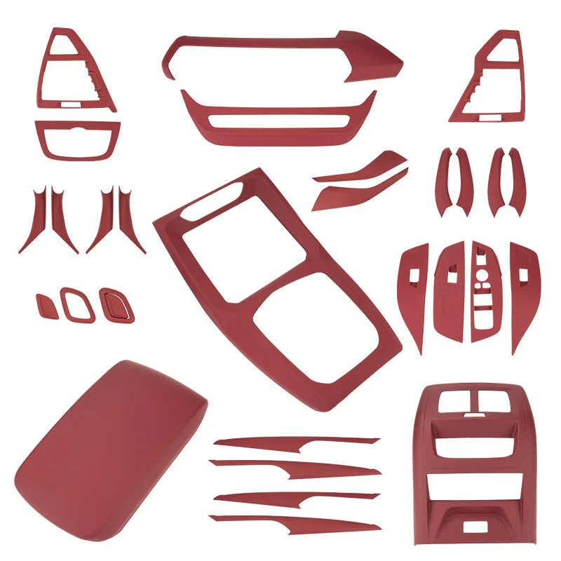 لسيارات BMW X3 X4 ix3 G08 G01 G02 2018-2024 ، ملحقات تغطية السيارة ، وحدة التحكم المركزية والعتاد التحول CD لوحة مسند الذراع غطاء صندوق غطاء الكسوة #6