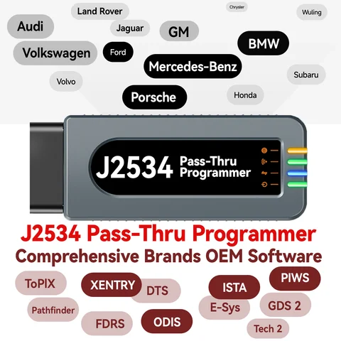 J2534 Programmer for VolksWagen Audi Mercedes-Benz Porsche BMW