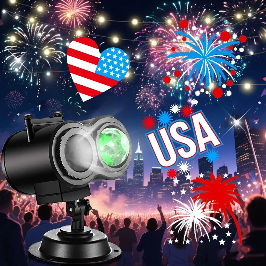 أضواء جهاز عرض الهالوين وعيد الميلاد في الهواء الطلق عطلة العارض مع 22 شريحة لزينة الهالوين في الهواء الطلق عيد الميلاد D #6