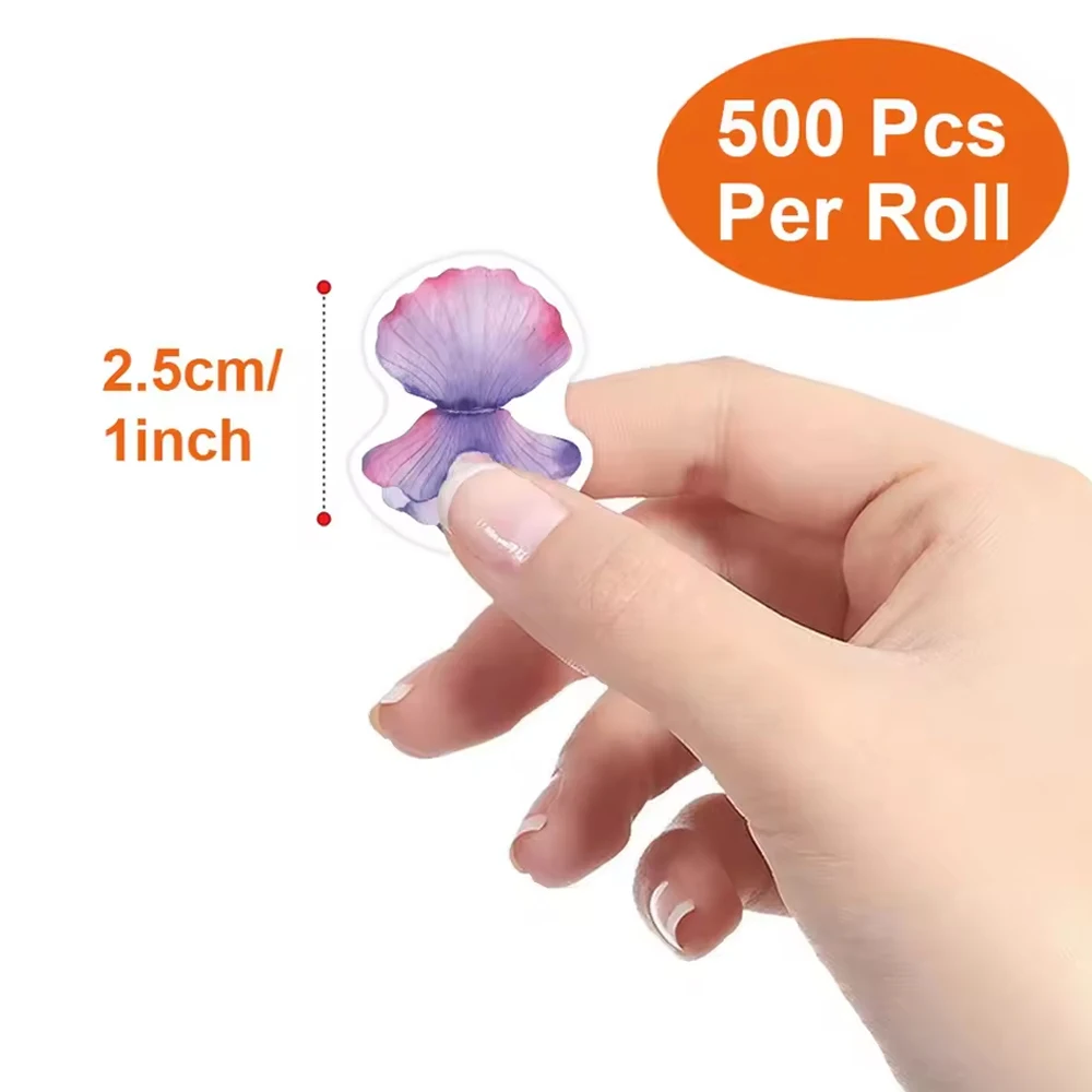 新 500 ピース/ロール漫画海洋動物公園イルカステッカー子供のための教師報酬奨励シールラベル文具ステッカー