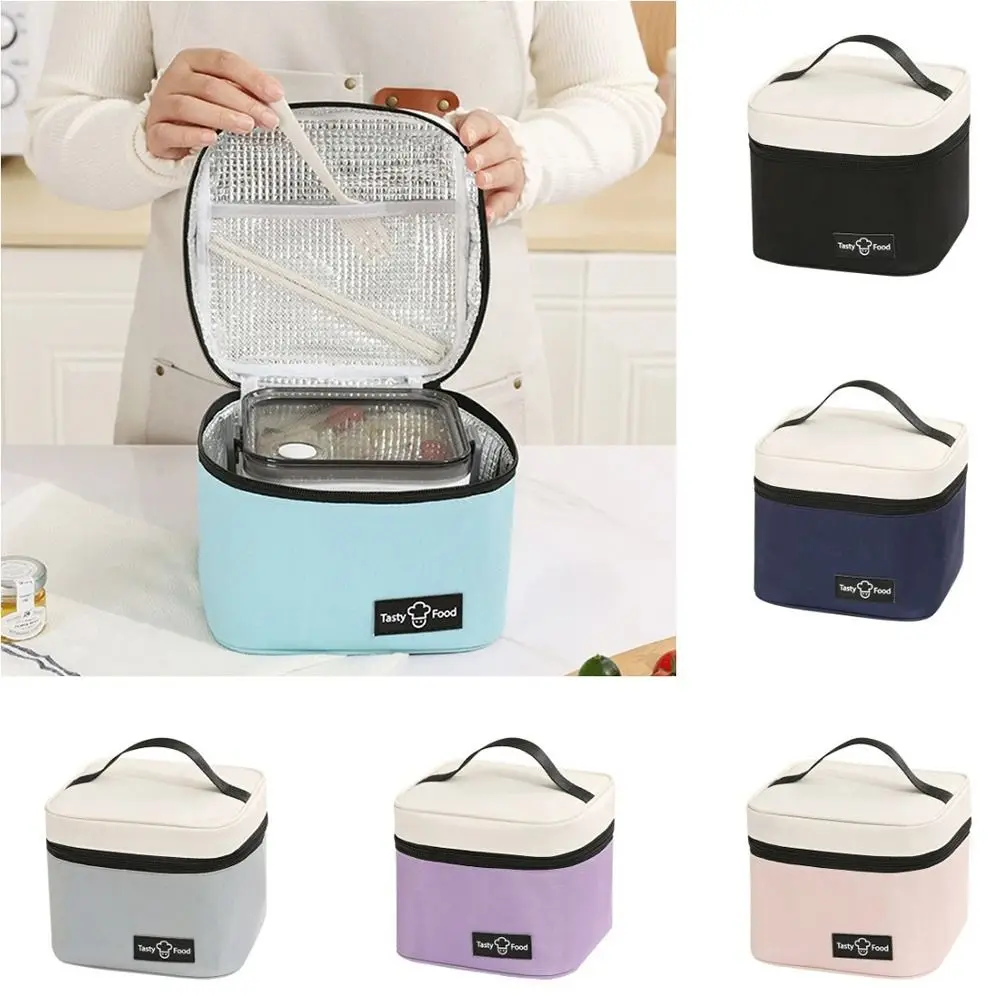 

Portable Insulated Lunch Bag Leakproof Reusable Lunch Box Large Capacity Collapsible Utensils Tote Office