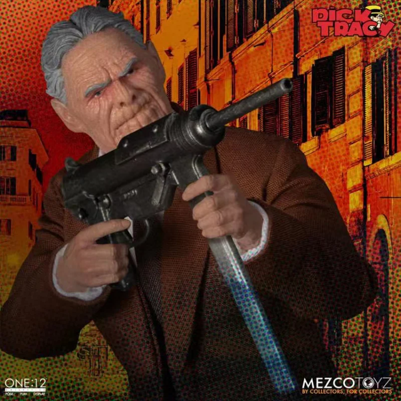 

Original MEZCO ONE：12 Dick Tracy Detective Tracy's PRUNEFACE Figure Model Collection Toy Gift
