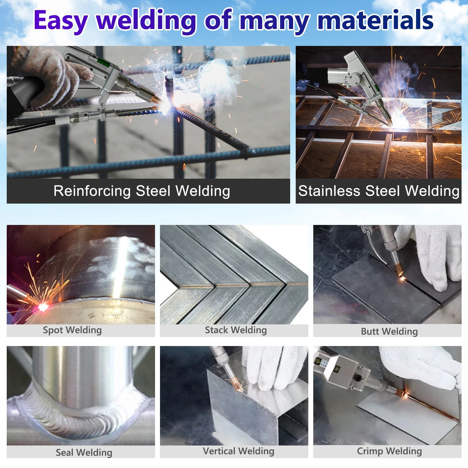 5-in-1-Multifunktions-Faserlaserschweißen, Schneiden, Reinigungsmaschine, Handbatterie, Schweißer, Wasserkühlung für alle Metalle – Detail 5