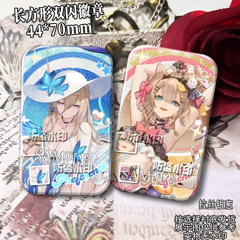 Anime Honkai Impact 3rd Elysia Mobius Aponia Pardofelis Badge Jacket Jeans Lapel Pin Collection Brooch Ornament Halloween Gift