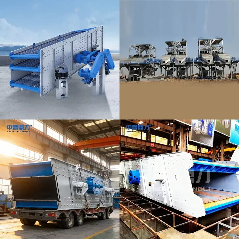 2026 CE Aggregate Vibrating Screen Machine for Stone Crusher Plant 60-350t/h Ore Processing 30kW Motor High Output Finished