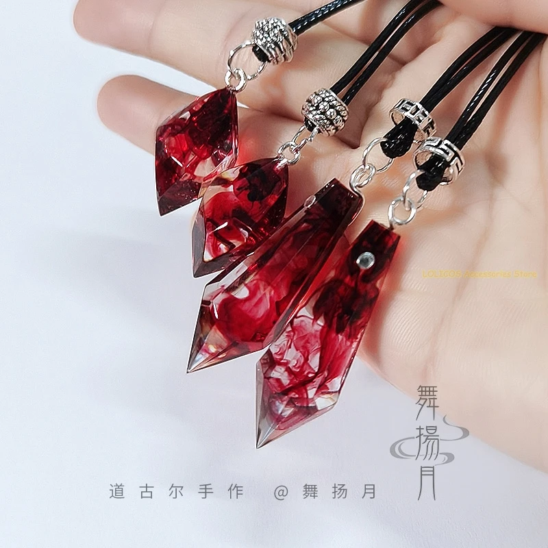 Anime Epoxy Necklace The Husky and His White Cat Shizun Mo Ran Chu Wanning Gift Pendant Chain Choker Cosplay Accessories Props view 4