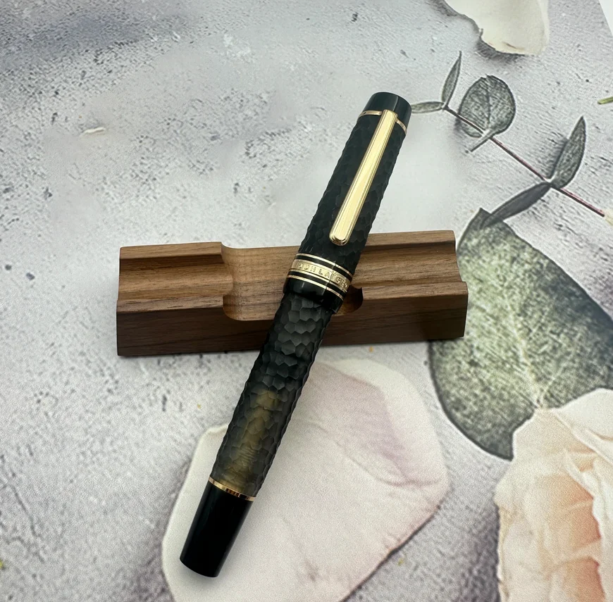 stylo-plume-a-motif-de-marteau-wingsung-630-lisse-pointe-no8-piston-en-resine-stylo-a-clip-dore-papeterie-d'ecriture-professionnelle-cadeaux