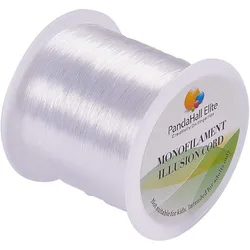 109 Yards Clear Fishing Line, 0.25mm 328ft Invisible Nylon Thread String Crystal String Craft Bead Wire Cord