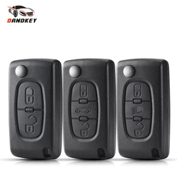 Dandkey For Citroen C2 C3 C4 C5 Berlingo Xsara Picasso For Peugeot 306 407 807 CE0523 CE0536 2/3/4BNT Flip Remote Car Key Shell