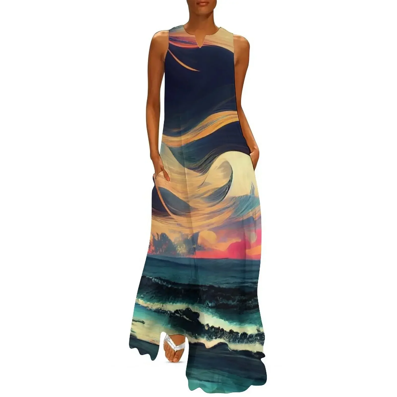 

Calm Before the Storm Long Dress Dress for girls Woman's evening dress beach dresses women's summer clothing 2025